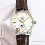 Swiss Copy Longines Flagship Heritage Moonphase Automatic Watches Gold Markers